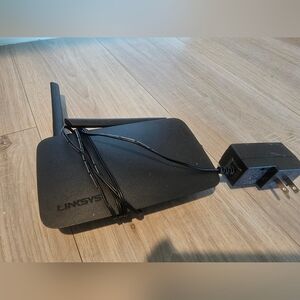 Linksys Black Wireless Router with Dual External Antennas